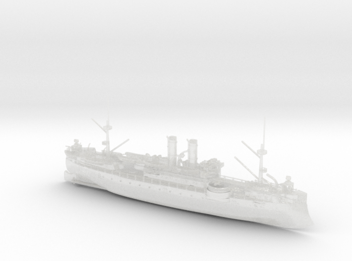 USS Maine (ARC-1) Full Hull Model (1898) 3d printed The Historic USS Maine (ARC-1) in Ultra Fine Detail