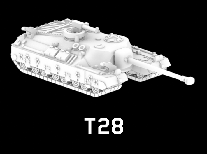 T28 Super Heavy Tank 3d printed