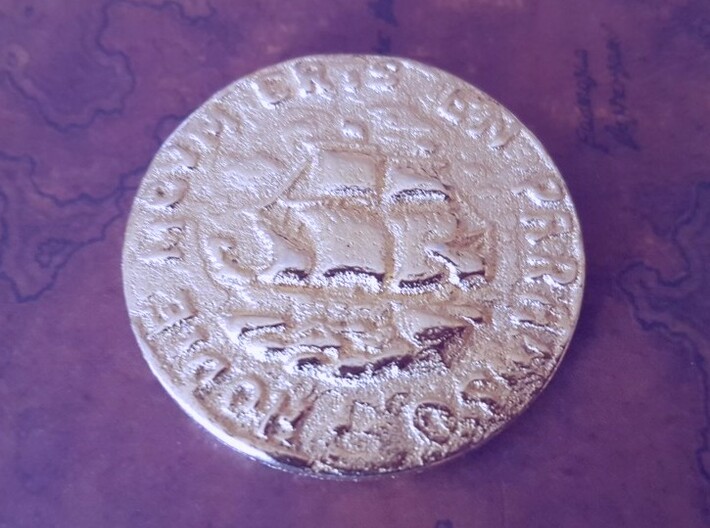 Pirate Coin Uncharted 4 3d printed 