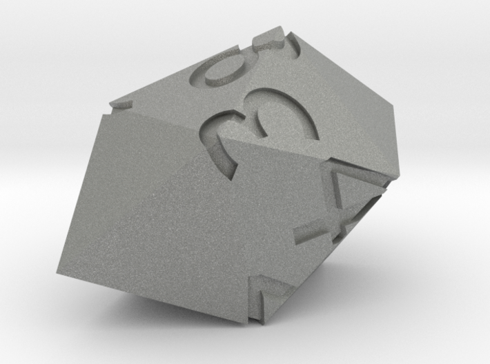 d8 Gyroelongated square bipyramid 3d printed