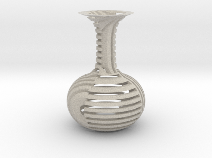 Plaid Vase 3d printed