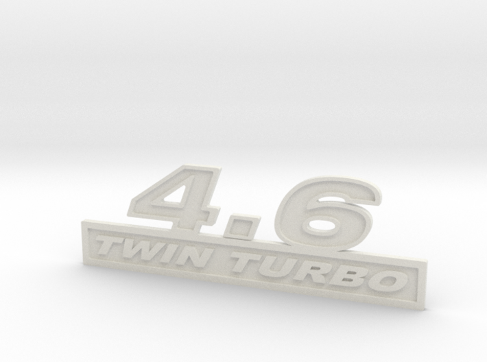 46-TWINTURBO Fender Emblem 3d printed