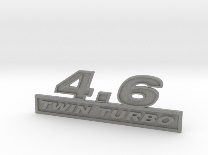 46-TWINTURBO Fender Emblem 3d printed