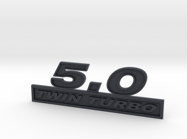 50-TWINTURBO Fender Emblem 3d printed