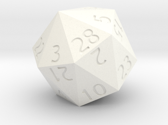 Sevenfold Polyhedral d28 (Regular Edition) 3d printed