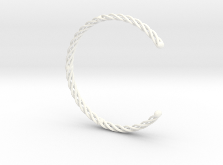 SPIRAL Bracelet Cuff Medium Large 3d printed