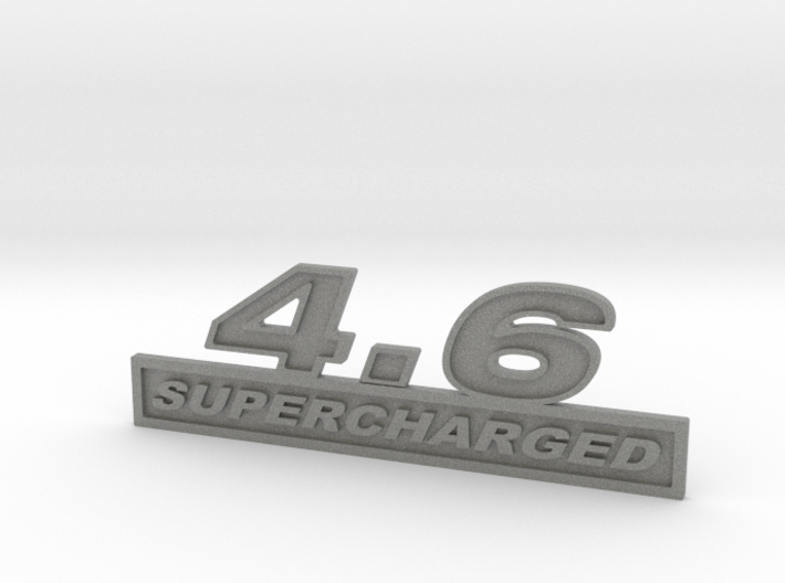 46-SUPERCHARGED Fender Emblem 3d printed