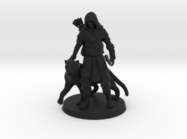 Elven Archer / Beastmaster (Large) 3d printed
