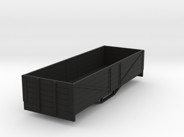 OO9 bogie 5 plank open wagon (short) 3d printed