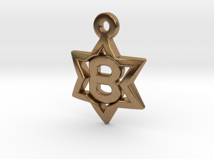 Jewish Star Pendant - B 3d printed