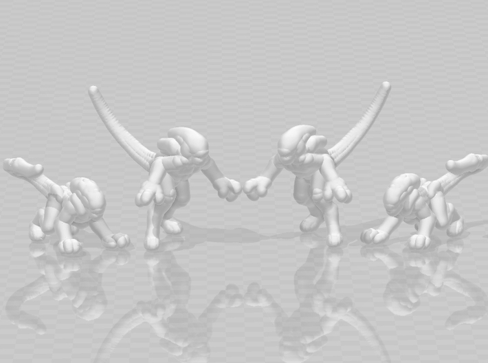 Alien Spitters 6mm Infantry Epic miniature set rpg 3d printed 