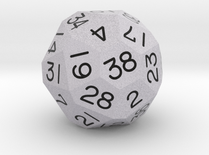 Sixfold Polyhedral d38 (Periwinkle) 3d printed