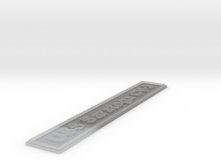 Nameplate USS Saratoga CV-3 (10 cm) 3d printed