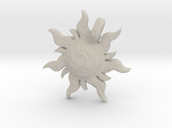Sun pendant 3d printed