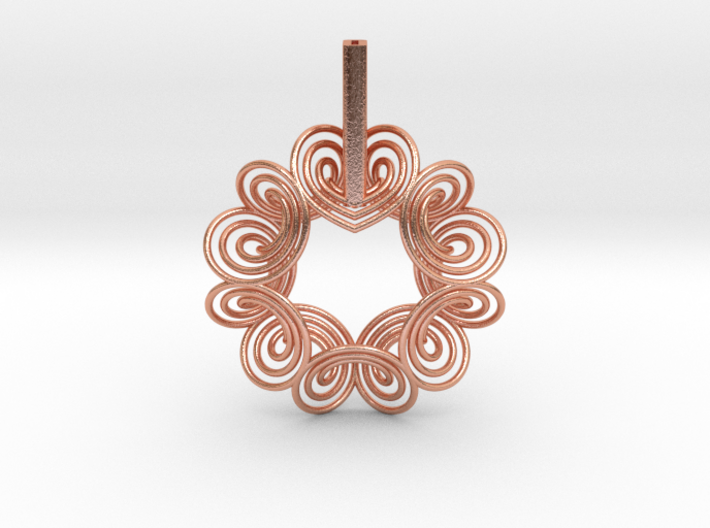 [HiddenForestFairy][Doodles] 3d printed [HiddenForestFairy][Doodles]-[Copper] | [26mmx26mmx8mm]