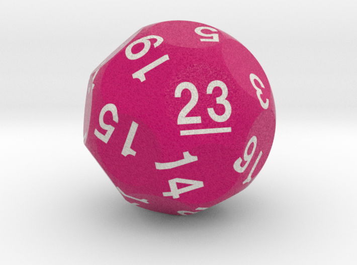 d23 Sphere Dice (Crimson) 3d printed