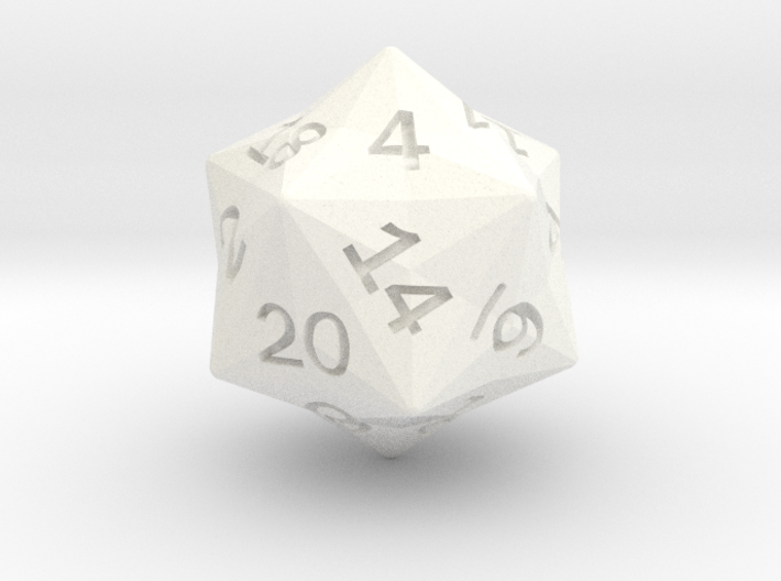 Star Cut D20 3d printed