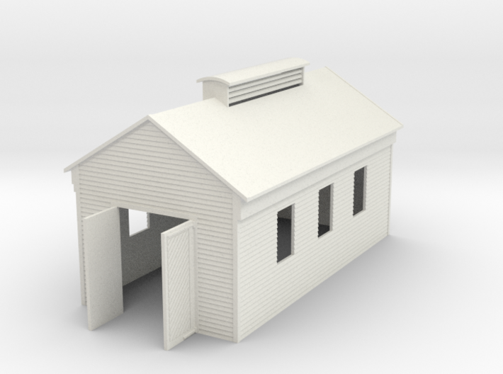 Engine Shed Single Stall 1:120 3d printed