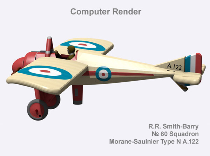 Robert Smith-Barry Morane-Saulnier N (full color) 3d printed