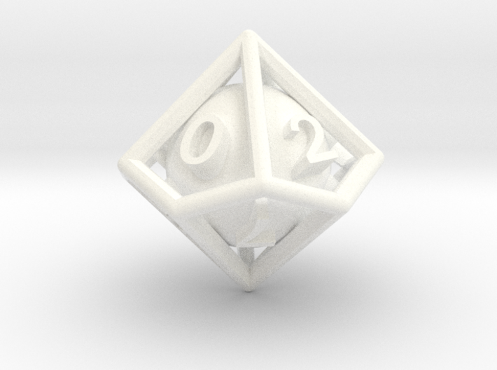 Ball In Cage D10 (ones) 3d printed