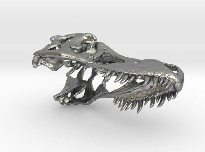 Tyrannosaurus Skull Keychain 3d printed