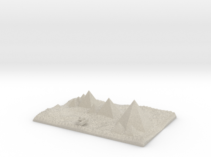 Pyramids Of Giza More Accurate And Sphinx Model 3d printed