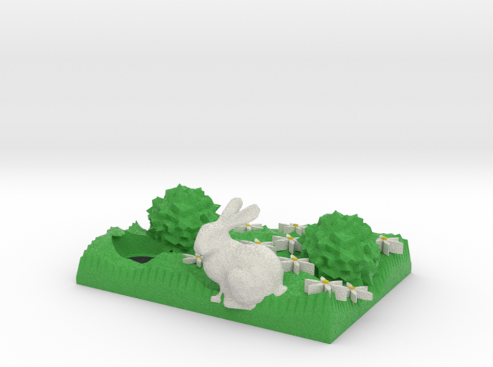 Spring Bunny And Hole 3d printed