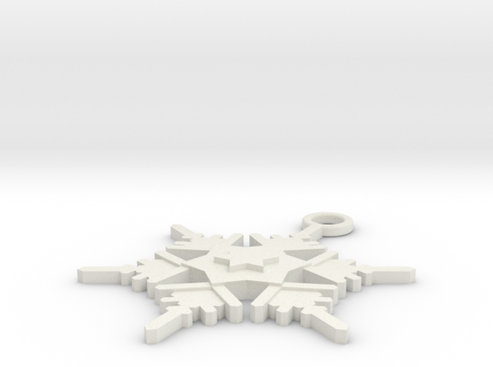 Snowflake Earring Geni 3d printed