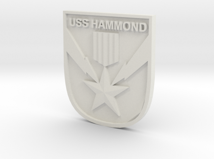 USS Hammond Logo 3d printed