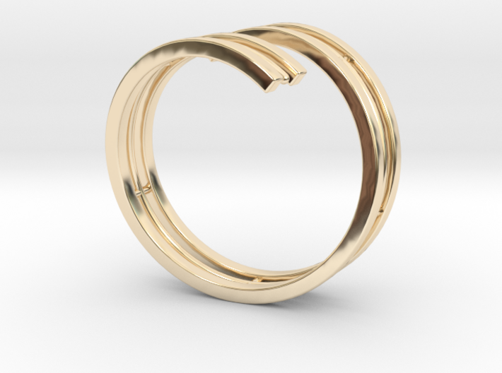 Bars &amp; Wire Ring Size 12 3d printed