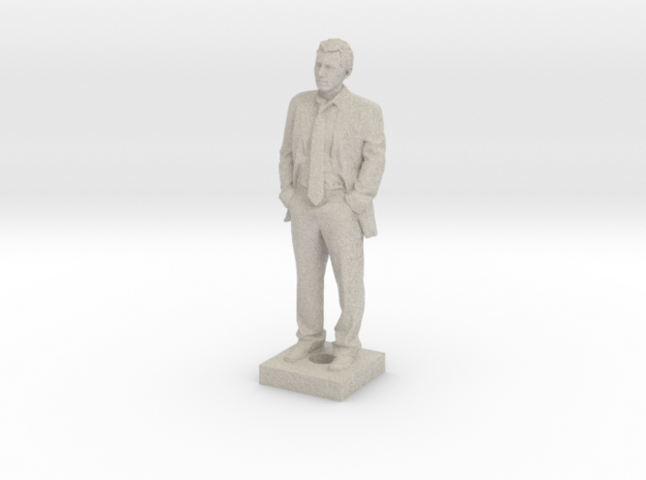 Atoine in Suit on Connection Block 3d printed