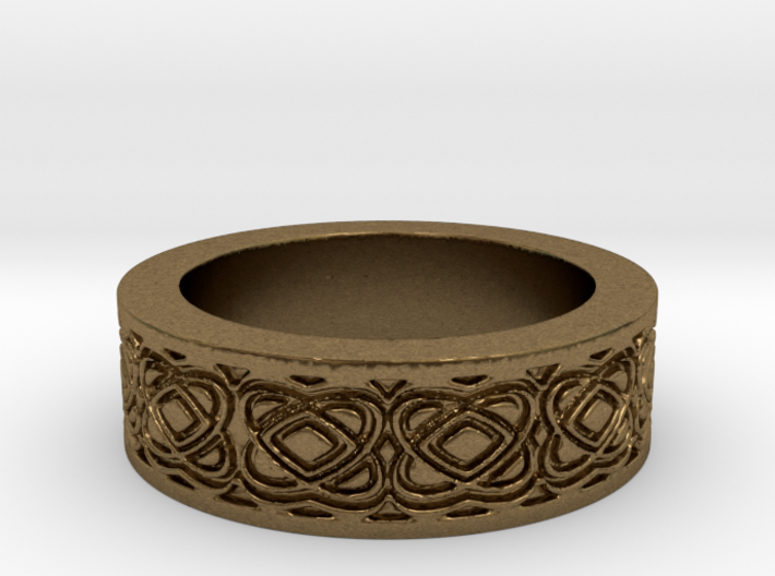 Celtic Design Ring Size 8 3d printed