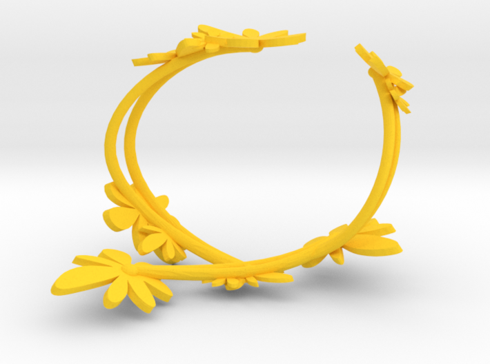 Forsythia Bracelet 3d printed