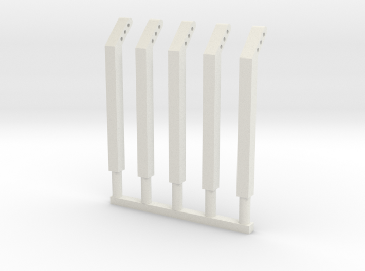 4mm scale fence posts 3d printed