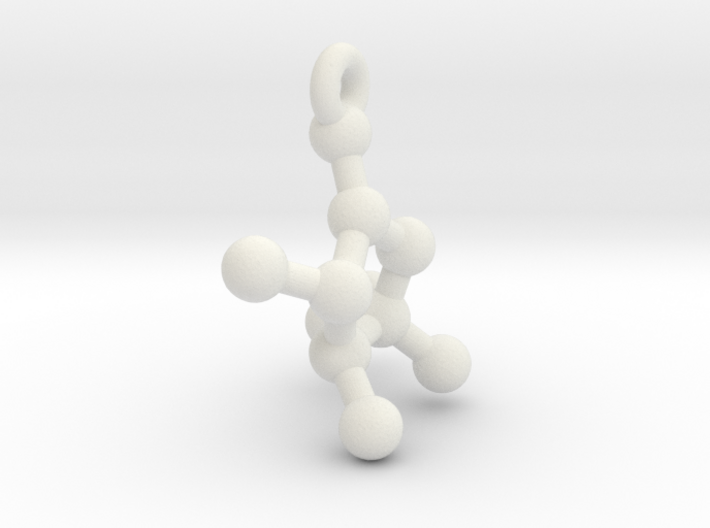 Pendant- Molecule- Fructose (sugar) 3d printed