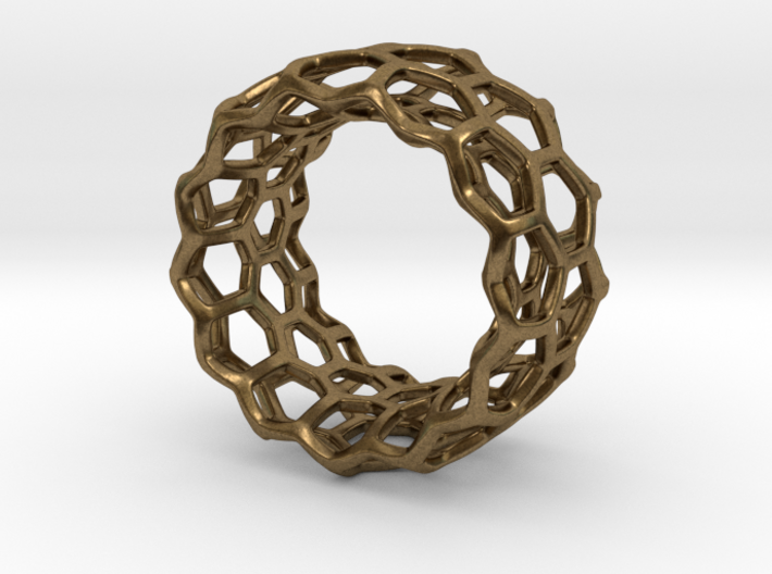 Honeycomb Ring US8 3d printed