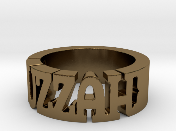 BlakOpal Huzzah Ring - Size 10.75 3d printed