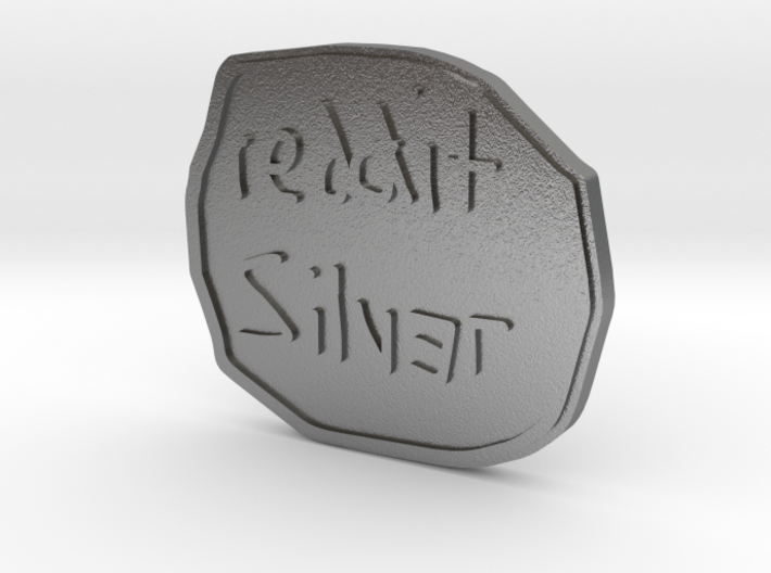 Reddit Silver Coin 3d printed