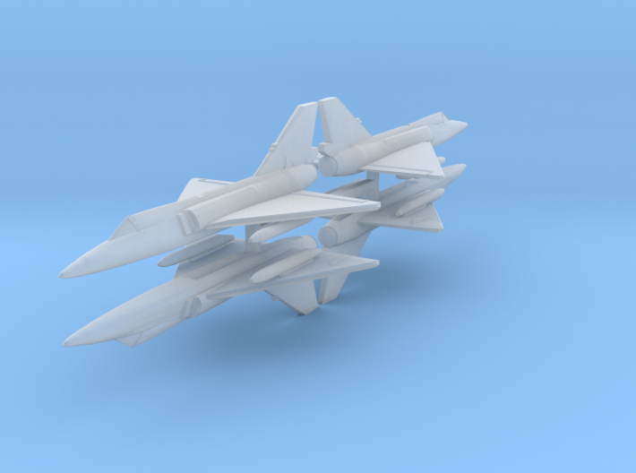 F-106 1:600 x4 3d printed