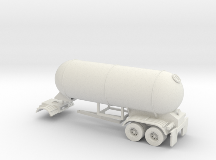 HO 1/87 LPG twin-axle Calf/Pup tanker, trailer 15 3d printed
