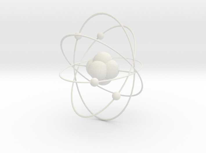 Atom planetary model 3d printed