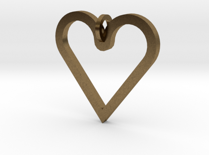 Pendant 'Heart' 3d printed I Love Hearts Pendant