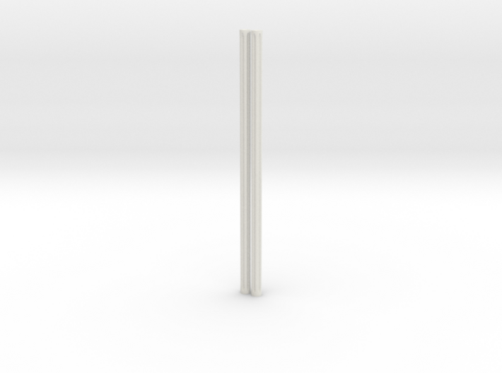 4mm Fluted Rod 99mm long X2 3d printed