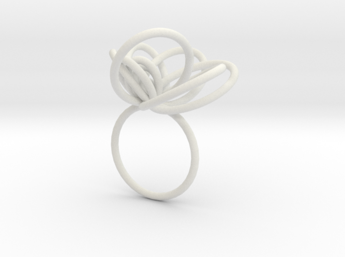 Flora Ring A (Size 6) 3d printed 
