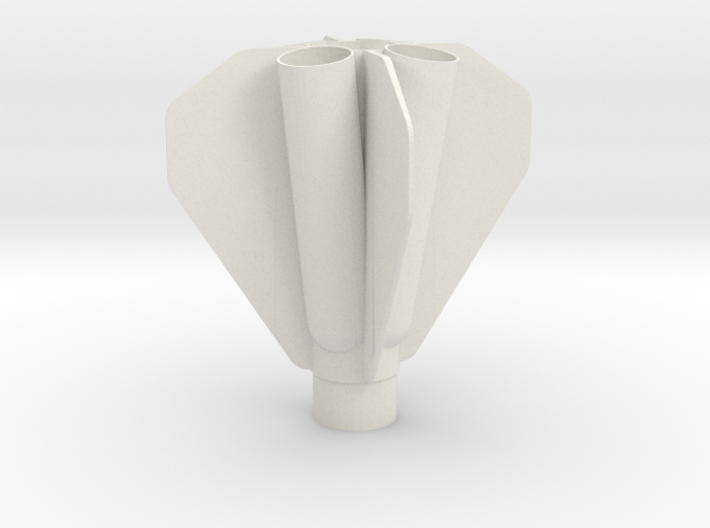 Quad Engine Rocket Fin Can 34mm 3d printed
