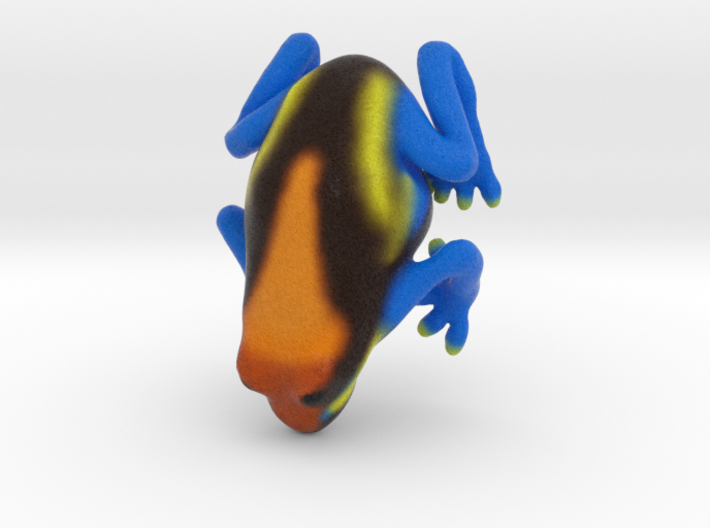Orange Poison Arrow Frog 3d printed