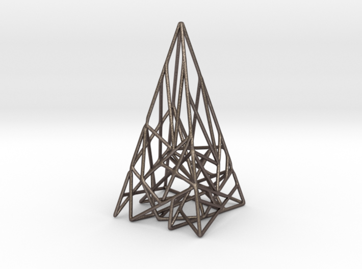 Triangulated Pyramid Pendant 3d printed