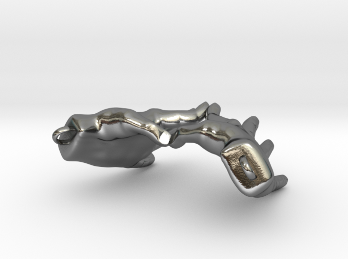 Hand Heart w/ Chain Loops 3d printed