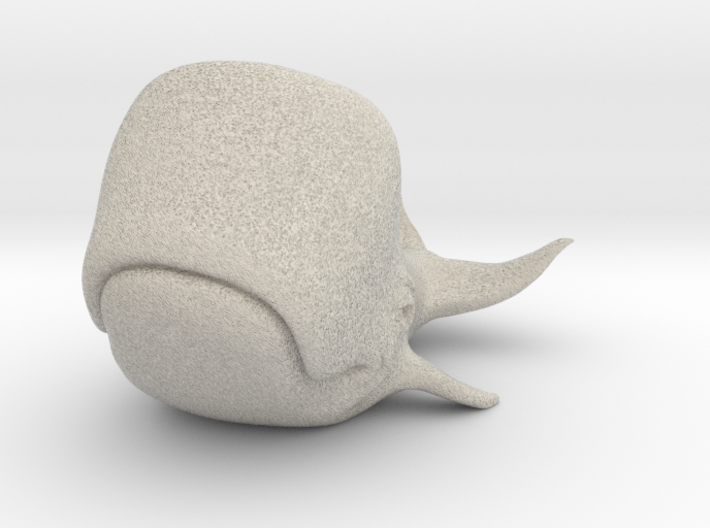 Happy Whale small 60mm long 3d printed