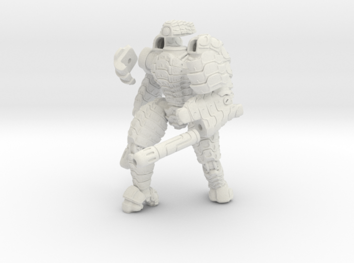 Mech suit with twin weapons. (7) 3d printed 